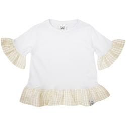 Odjeća Djevojčica Majice kratkih rukava Naturino 6001011 01 Bijela