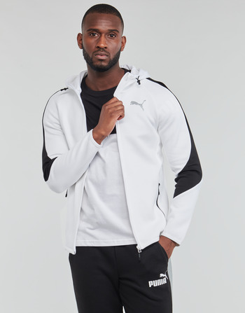 Odjeća Muškarci
 Sportske majice Puma EVOSTRIPE FULL-ZIP HOODIE Bijela / Crna