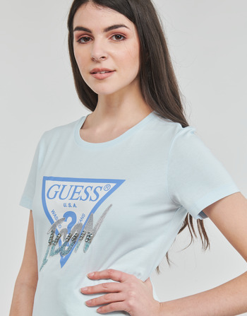 Guess SS CN ICON TEE Plava
