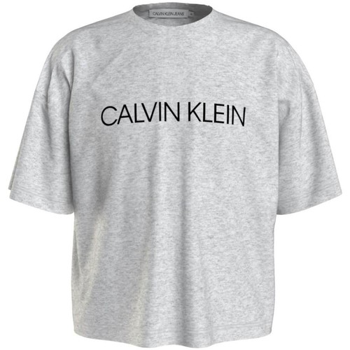 Odjeća Djevojčica Majice kratkih rukava Calvin Klein Jeans  Siva