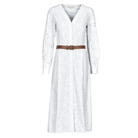 Odjeća Žene
 Duge haljine MICHAEL Michael Kors PALM EYELET KATE DRESS Bijela