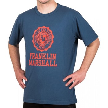 Odjeća Muškarci
 Majice kratkih rukava Franklin & Marshall T-shirt  Classique Blue