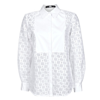 Odjeća Žene
 Košulje i bluze Karl Lagerfeld KL MONOGRAM LACE BIB SHIRT Bijela