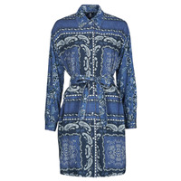 Odjeća Žene
 Kratke haljine Liu Jo ABITO CAMICIA DEN.BLUE PRINTS WASH Blue