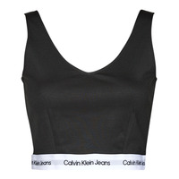 Donje rublje Žene
 Topovi Calvin Klein Jeans CONTRAST TAPE MILANO STRAPPY TOP Crna