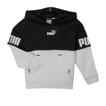 Odjeća Djevojčica Sportske majice Puma PUMA POWER BEST HOODIE Crna / Bijela