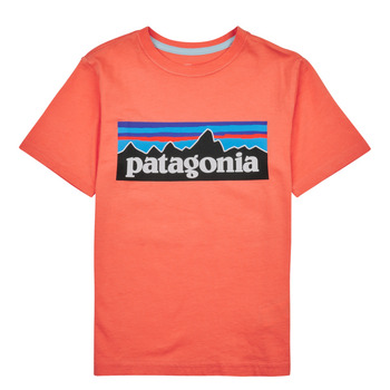 Odjeća Djeca Majice kratkih rukava Patagonia BOYS LOGO T-SHIRT Koraljna
