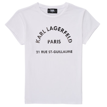 Odjeća Djevojčica Majice kratkih rukava Karl Lagerfeld UNIFOMISE Bijela