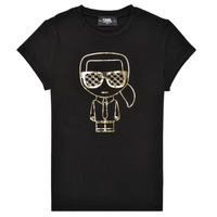 Odjeća Djevojčica Majice kratkih rukava Karl Lagerfeld UNVEDIFE Crna