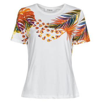 Odjeća Žene
 Majice kratkih rukava Desigual TS_MINNEAPOLIS Bijela / Multicolour