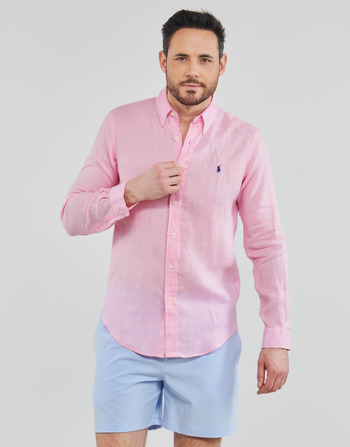 Odjeća Muškarci
 Košulje dugih rukava Polo Ralph Lauren Z221SC19 Ružičasta / Ružičasta