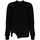 Odjeća Muškarci
 Puloveri Les Hommes LHK108 647U | Round Neck Asymetric Sweater Crna