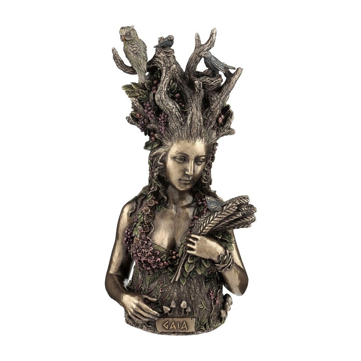 Dom Dekorativni predmeti  Signes Grimalt Slika Boginja Gaia Kaki