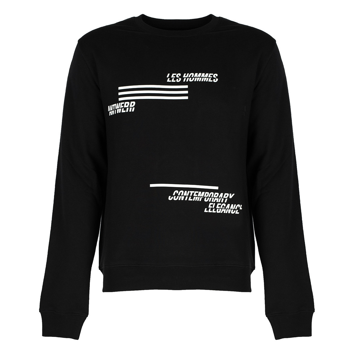 Odjeća Muškarci
 Sportske majice Les Hommes LJH202-757P | Sweatshirt Crna