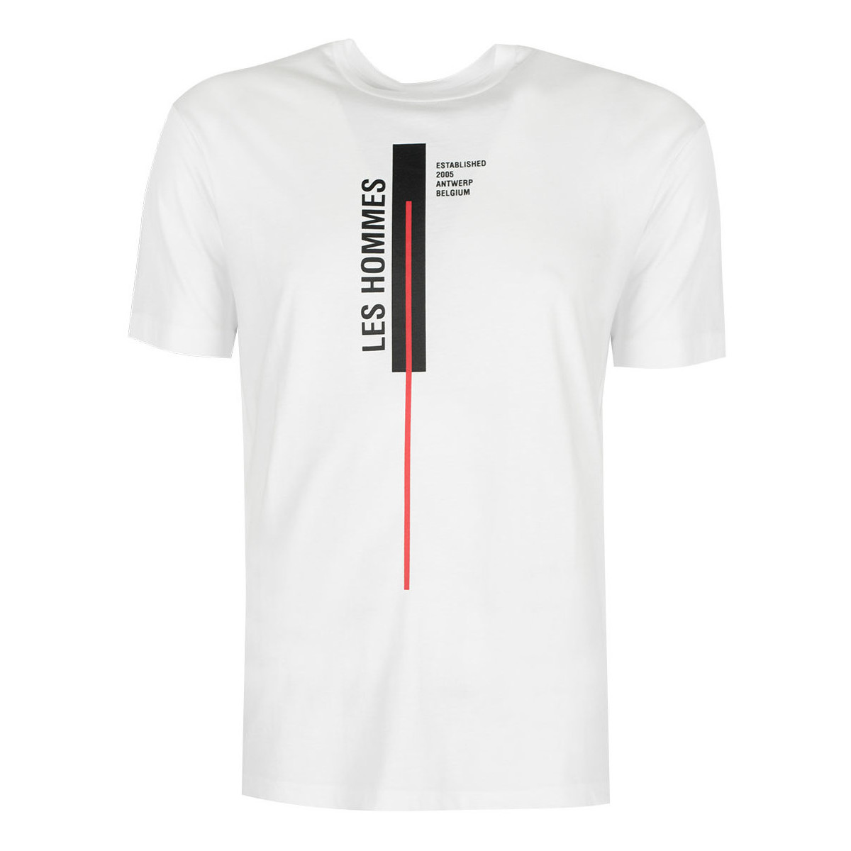 Odjeća Muškarci
 Majice kratkih rukava Les Hommes LJT201 700P | Vertical Line Bijela