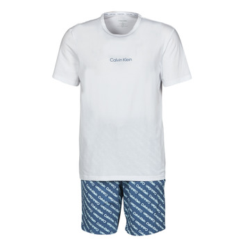 Odjeća Muškarci
 Pidžame i spavaćice Calvin Klein Jeans SHORT SET Bijela
