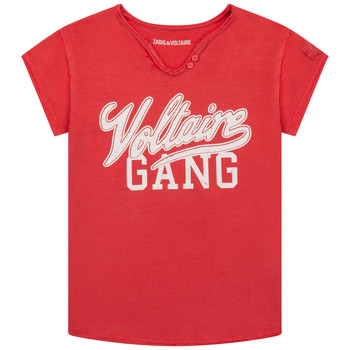 Odjeća Djevojčica Majice kratkih rukava Zadig & Voltaire LEGUMI Crvena