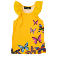 Odjeća Djevojčica Majice s naramenicama i majice bez rukava Desigual LAWRENCE Žuta