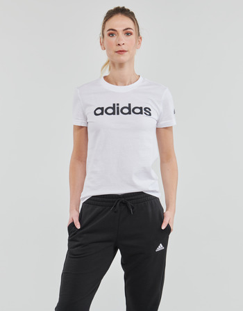 Adidas Sportswear LIN T-SHIRT Bijela / Crna
