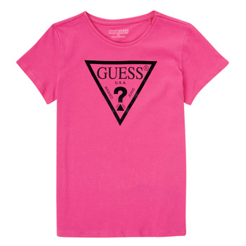 Odjeća Djevojčica Majice kratkih rukava Guess CANCE Fuchsiová