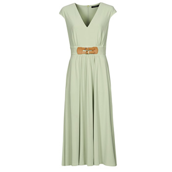 Odjeća Žene
 Duge haljine Lauren Ralph Lauren VATRIZIA-SHORT SLEEVE-DAY DRESS Zelena / Pale