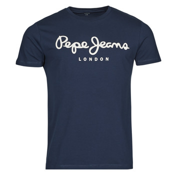 Odjeća Muškarci
 Majice kratkih rukava Pepe jeans ORIGINAL STRETCH Plava
