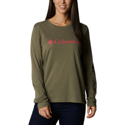 Odjeća Žene
 Majice dugih rukava Columbia Lodge Relaxed Ls Zelena