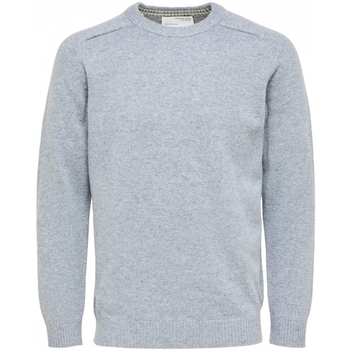 Odjeća Muškarci
 Puloveri Selected Wool Jumper New Coban - Medium Grey Melange Siva
