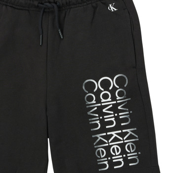Calvin Klein Jeans INSTITUTIONAL CUT OFF LOGO SHORTS Crna