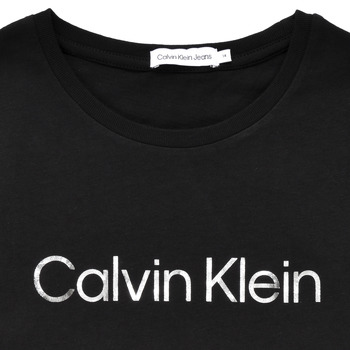 Calvin Klein Jeans INSTITUTIONAL SILVER LOGO T-SHIRT DRESS Crna