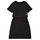 Odjeća Djevojčica Kratke haljine Calvin Klein Jeans INSTITUTIONAL SILVER LOGO T-SHIRT DRESS Crna