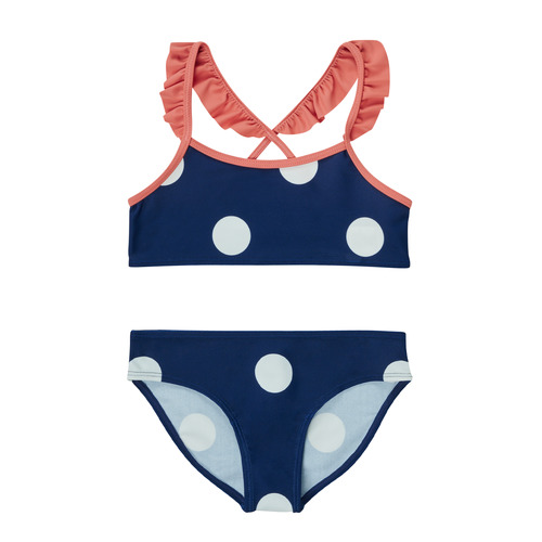 Odjeća Djevojčica Dvodijelni kupaći kostimi Petit Bateau BIVOLA Plava / Bijela / Crvena