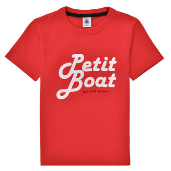 Odjeća Dječak
 Majice kratkih rukava Petit Bateau BLASON Crvena