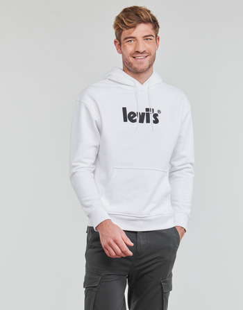 Odjeća Muškarci
 Sportske majice Levi's RELAXED GRAPHIC PO Poster / Hoodie / Bijela