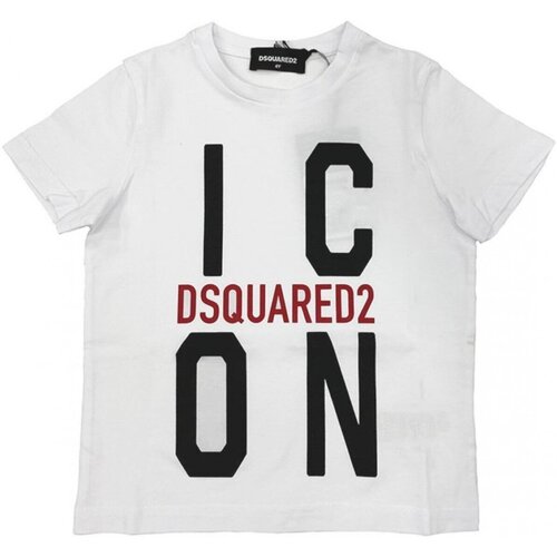 Odjeća Djeca Majice / Polo majice Dsquared DQ0243-D002F Bijela