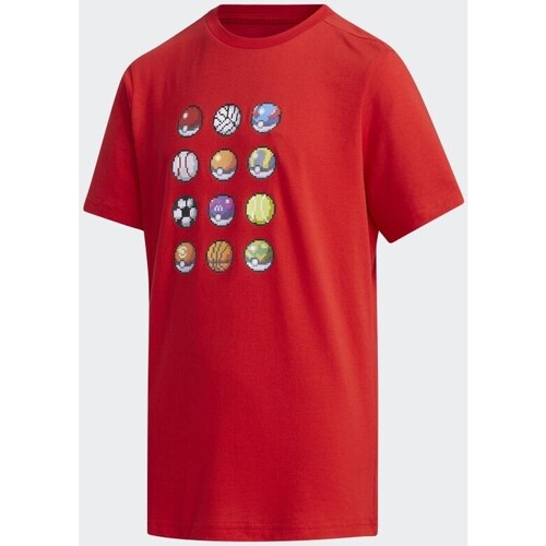 Odjeća Dječak
 Majice kratkih rukava adidas Originals CAMISETA POKEMON NIO  FM0668 Crvena