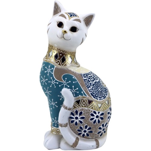 Dom Dekorativni predmeti  Signes Grimalt Slika Mačka Plava