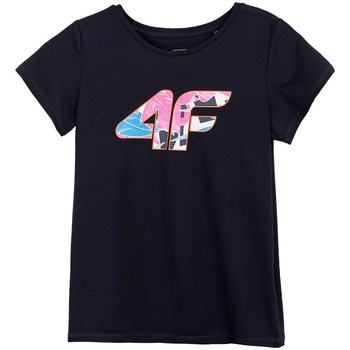 Odjeća Djevojčica Majice kratkih rukava 4F JTSD015A Crna