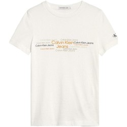 Odjeća Dječak
 Majice kratkih rukava Calvin Klein Jeans  Bijela