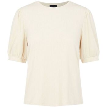 Odjeća Žene
 Topovi i bluze Object Jamie Top - Sandshell Bijela