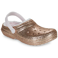 Obuća Djevojčica Klompe Crocs Classic Lined Glitter Clog T Gold
