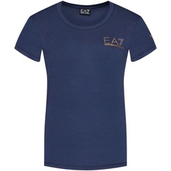 Odjeća Žene
 Majice kratkih rukava Ea7 Emporio Armani T-shirt femme Blue