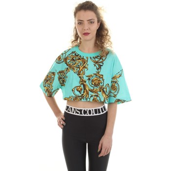Odjeća Žene
 Majice kratkih rukava Versace Jeans Couture 72HAH623-JS049 Zelena