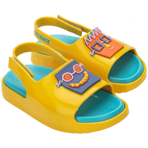 Obuća Djeca Sandale i polusandale Melissa MINI  Cloud Slide + Fábula B - Yellow Blue žuta