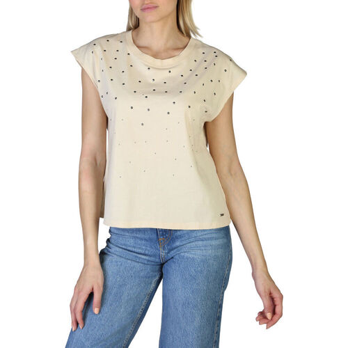 Odjeća Žene
 Majice kratkih rukava Pepe jeans - clarisse_pl505168 Bijela