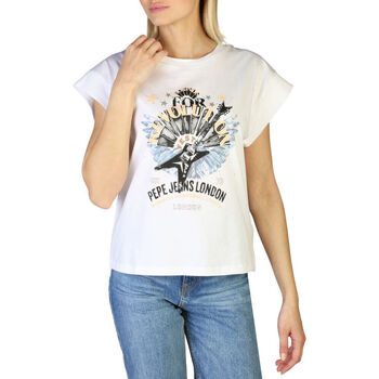Odjeća Žene
 Majice kratkih rukava Pepe jeans - caroline_pl505158 Bijela