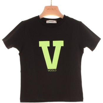 Odjeća Djevojčica Majice kratkih rukava Vicolo 3146M0615 Crna