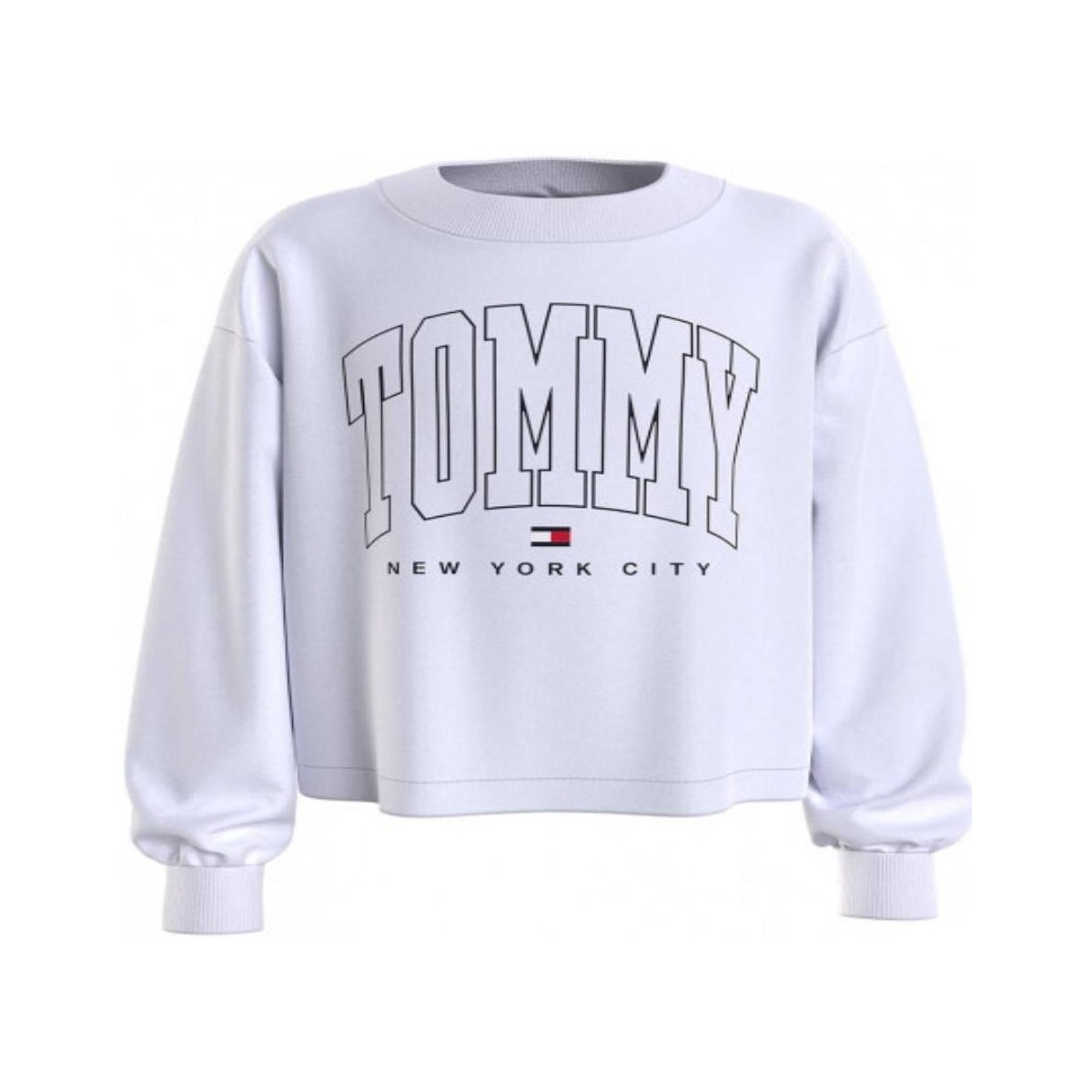 Odjeća Djevojčica Sportske majice Tommy Hilfiger  Bijela