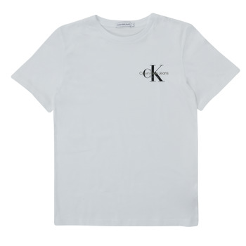 Odjeća Dječak
 Majice kratkih rukava Calvin Klein Jeans CHEST MONOGRAM TOP Bijela