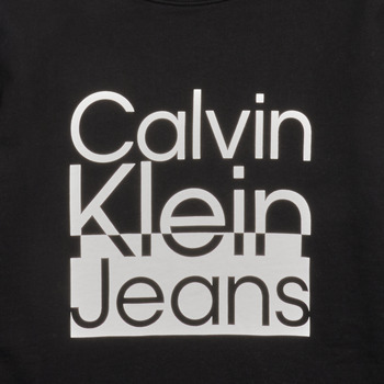 Calvin Klein Jeans BOX LOGO SWEATSHIRT Crna